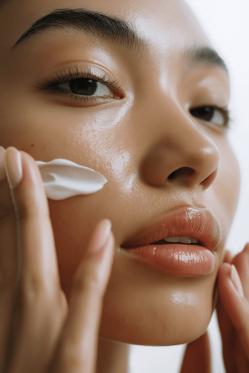 Close-up woman's face